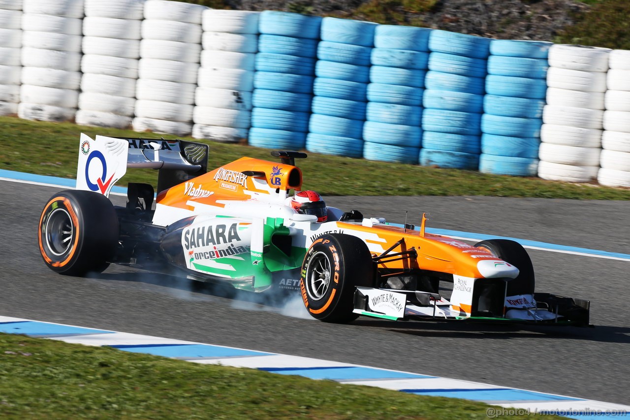 JEREZ TEST FEBBRAIO 2013, James Rossiter (GBR) Sahara Force India F1 VJM06 Simulator Driver.
06.02.2013. 