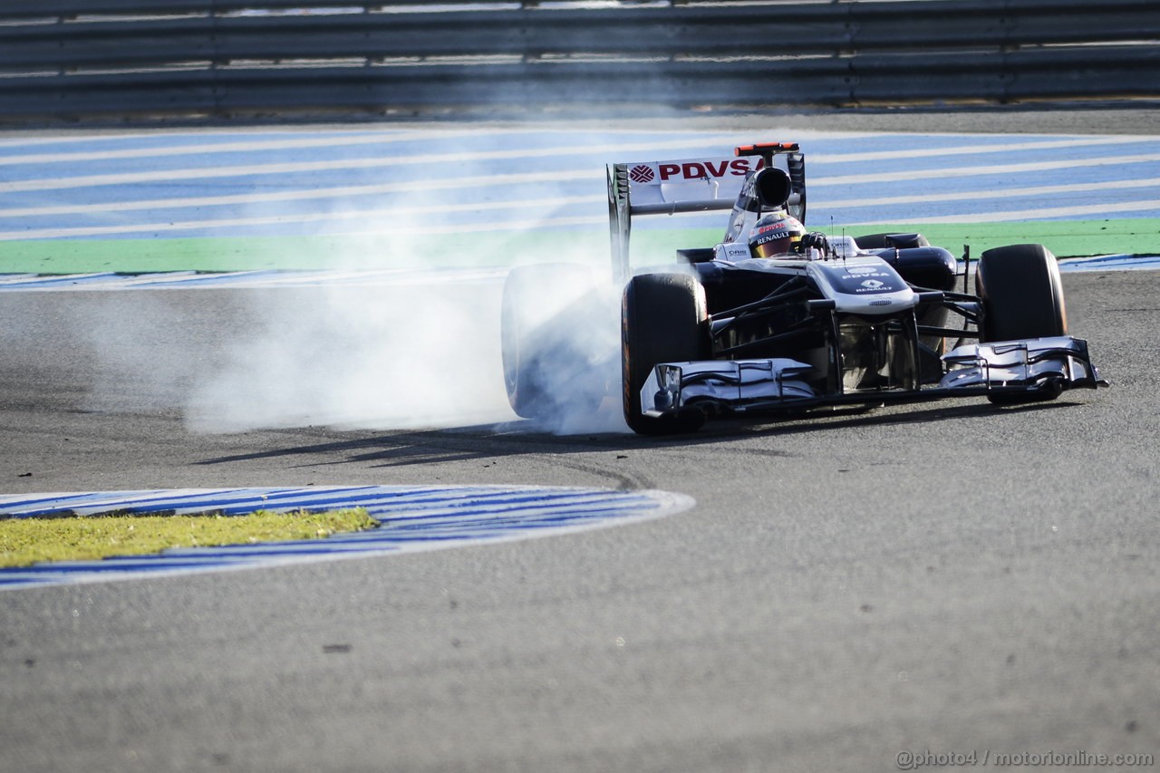 JEREZ TEST FEBBRAIO 2013, Pastor Maldonado (VEN) Williams FW34.
06.02.2013. 