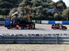 JEREZ TEST FEBBRAIO 2013, The Mercedes AMG F1 W04 is of Lewis Hamilton (GBR) Mercedes AMG F1 recovered back to the pits on the back of a truck.
06.02.2013. 