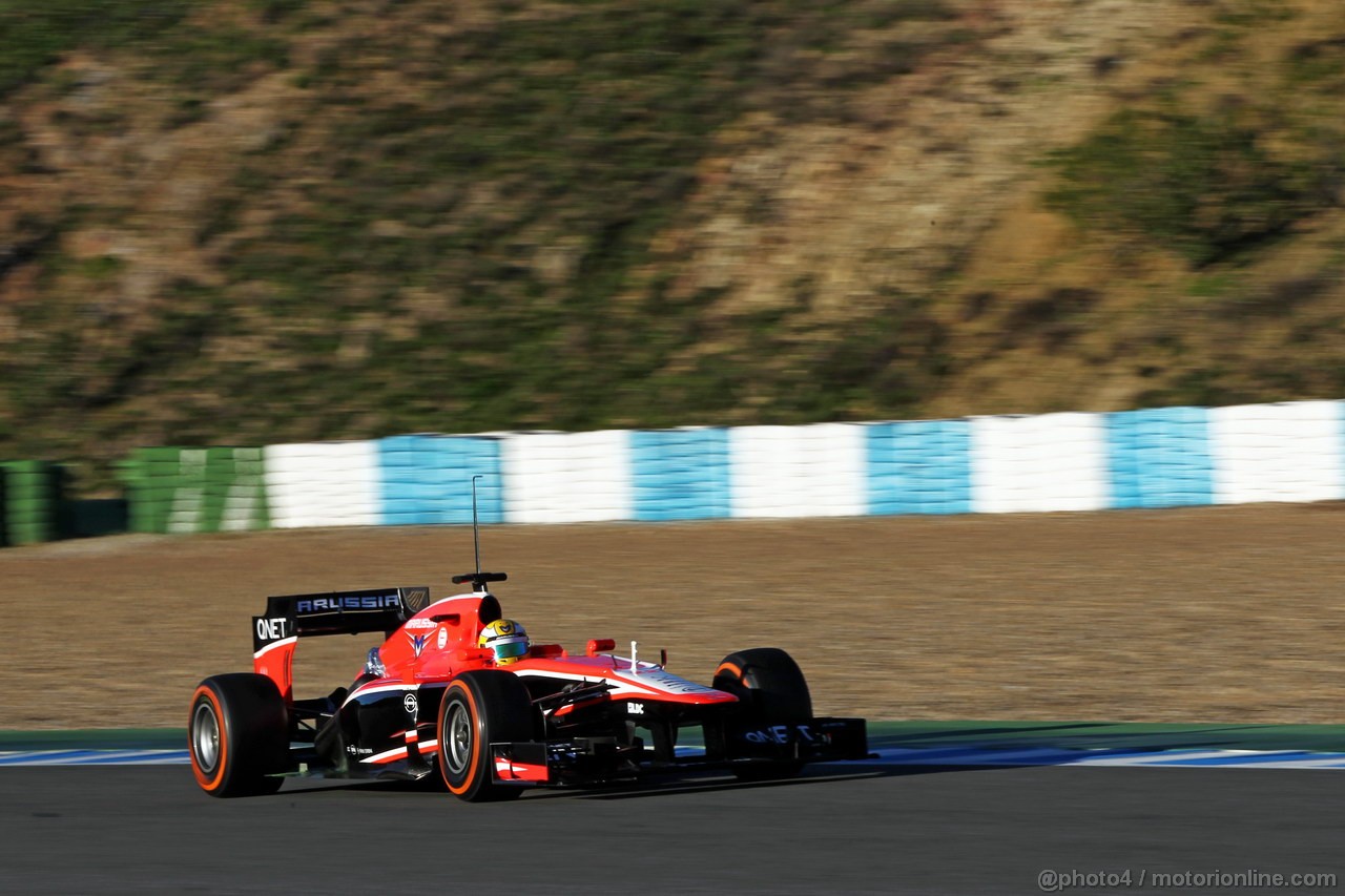 JEREZ TEST FEBBRAIO 2013, Luiz Razia (BRA) Marussia F1 Team MR02.
08.02.2013. 