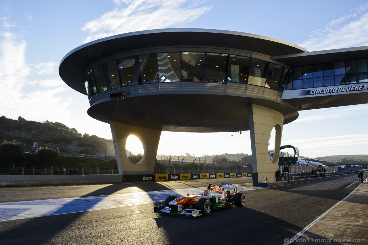 JEREZ TEST FEBBRAIO 2013, Jules Bianchi (FRA) Sahara Force India F1 Team VJM06.
08.02.2013. 