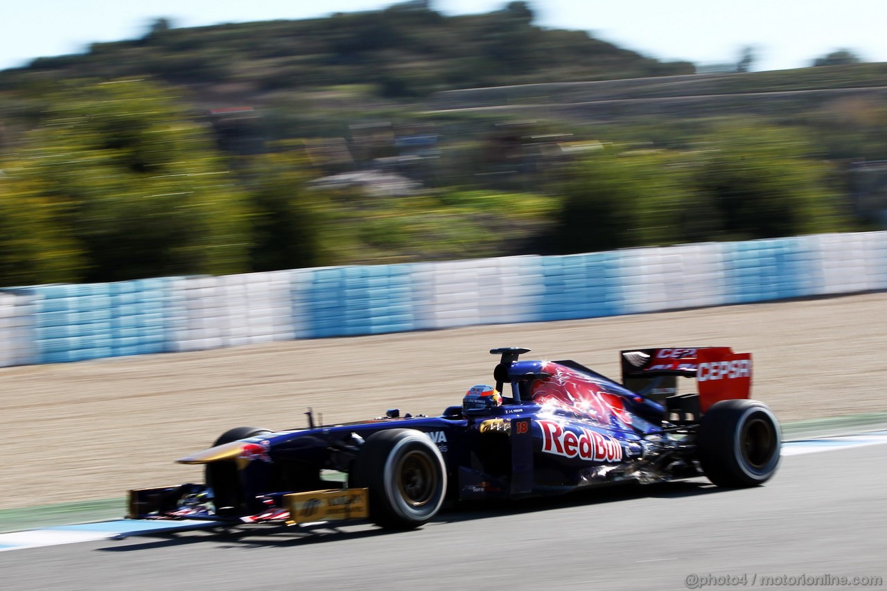 JEREZ TEST FEBBRAIO 2013, Jean-Eric Vergne (FRA) Scuderia Toro Rosso STR8.
08.02.2013. 