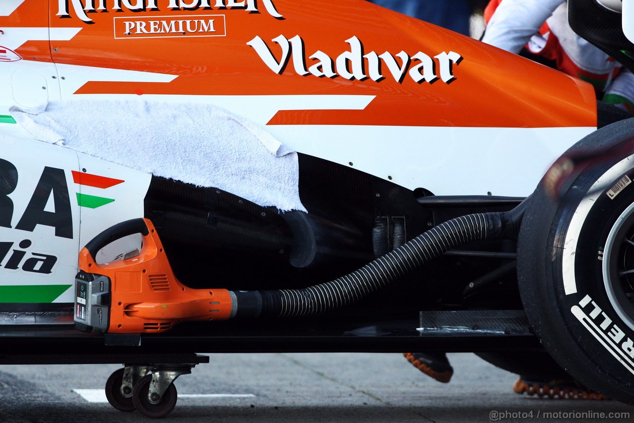 JEREZ TEST FEBBRAIO 2013, Sahara Force India F1 VJM06 exhaust.
08.02.2013. 