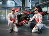 MCLAREN MP4-28, McLaren Technology Centre, Surrey, UK
31st January 2013 
Jenson Button, McLaren e Sergio Perez, McLaren. 
Photo: Vodafone McLaren Mercedes (Copyright Free FOR EDITORIAL USE ONLY) 
ref: Digital Image _00P5532