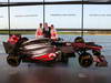 MCLAREN MP4-28, (L to R): Jenson Button (GBR) McLaren with Martin Whitmarsh (GBR) McLaren Chief Executive Officer e Sergio Perez (MEX) McLaren with the new McLaren MP4-28.
31.01.2013. McLaren MP4-28 Launch, McLaren Technology Centre, Woking, England.
