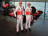 MCLAREN MP4-28, (L to R): Jenson Button (GBR) McLaren e Sergio Perez (MEX) McLaren with the new McLaren MP4-28.
31.01.2013. McLaren MP4-28 Launch, McLaren Technology Centre, Woking, England.
