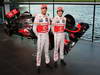 MCLAREN MP4-28, (L to R): Jenson Button (GBR) McLaren e Sergio Perez (MEX) McLaren with the new McLaren MP4-28.
31.01.2013. McLaren MP4-28 Launch, McLaren Technology Centre, Woking, England.
