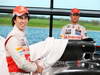 MCLAREN MP4-28, (L to R): Sergio Perez (MEX) McLaren unveils the McLaren MP4-28 with team mate Jenson Button (GBR) McLaren.
31.01.2013. McLaren MP4-28 Launch, McLaren Technology Centre, Woking, England.

