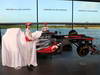 MCLAREN MP4-28, Sergio Perez (MEX) McLaren e team mate Jenson Button (GBR) McLaren unveil the new McLaren MP4-28.
31.01.2013. McLaren MP4-28 Launch, McLaren Technology Centre, Woking, England.
