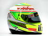 MCLAREN MP4-28, The helmet of Sergio Perez (MEX) McLaren.
31.01.2013. McLaren MP4-28 Launch, McLaren Technology Centre, Woking, England.
