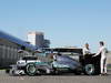 MERCEDES F1 W04, Lewis Hamilton (GBR) Mercedes AMG F1 e team mate Nico Rosberg (GER) Mercedes AMG F1 unveil the new Mercedes AMG F1 W04.
