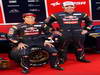 TORO ROSSO STR8, (L to R): Jean-Eric Vergne (FRA) Scuderia Toro Rosso e team mate Daniel Ricciardo (AUS) Scuderia Toro Rosso with the new Scuderia Toro Rosso STR8.

