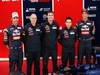 TORO ROSSO STR8, (L to R): Jean-Eric Vergne (FRA) Scuderia Toro Rosso; Franz Tost (AUT) Scuderia Toro Rosso Team Principal; James Key (GBR) Scuderia Toro Rosso Technical Director; Daniel Ricciardo (AUS) Scuderia Toro Rosso, with the new Scuderia Toro Rosso STR8.
