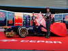 TORO ROSSO STR8, Daniel Ricciardo (AUS) Scuderia Toro Rosso e team mate Jean-Eric Vergne (FRA) Scuderia Toro Rosso unveil the new Scuderia Toro Rosso STR8.
