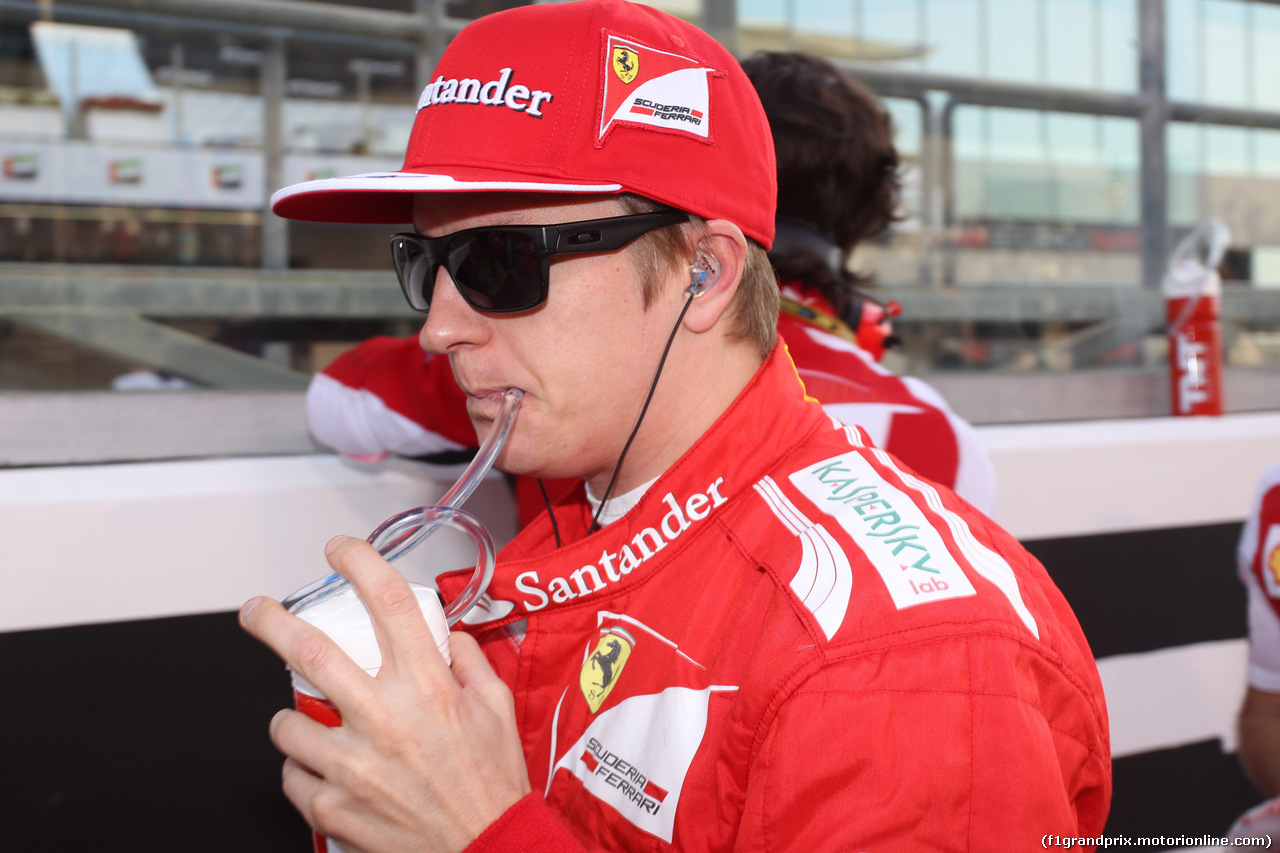 GP ABU DHABI, 23.11.2014- Gara, Kimi Raikkonen (FIN) Ferrari F14-T