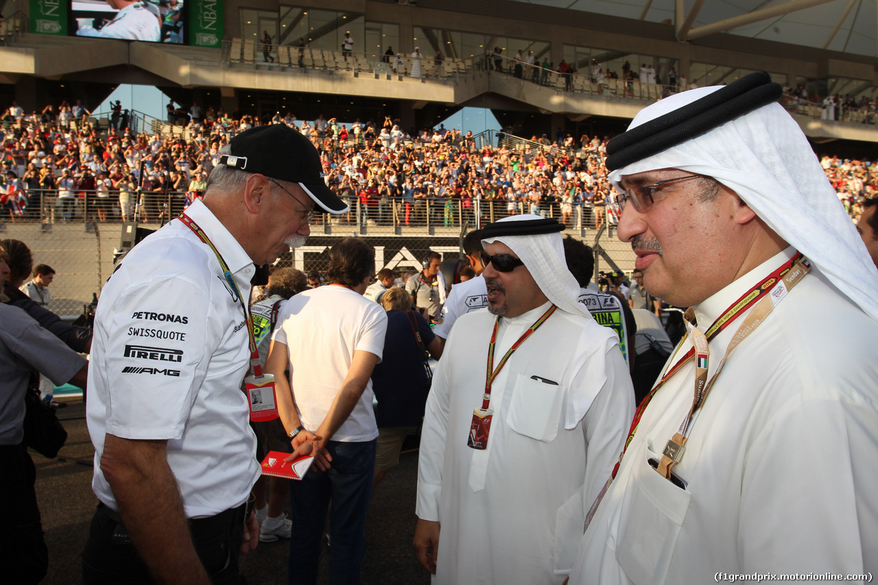 GP ABU DHABI, 23.11.2014- Gara, Dr. Dieter Zetsche, Chairman of Daimler