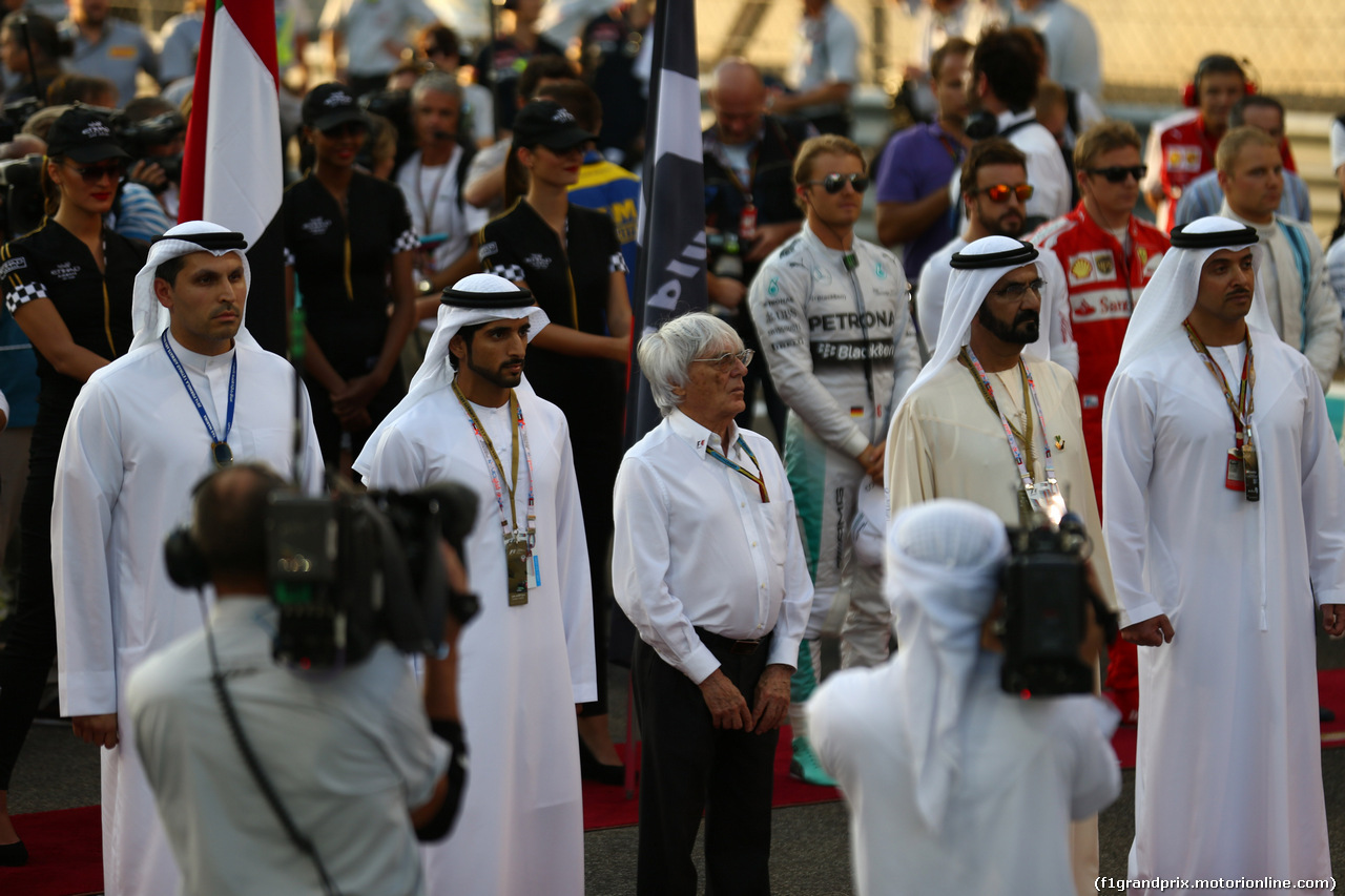 GP ABU DHABI, 23.11.2014- Gara, Bernie Ecclestone (GBR), President e CEO of FOM