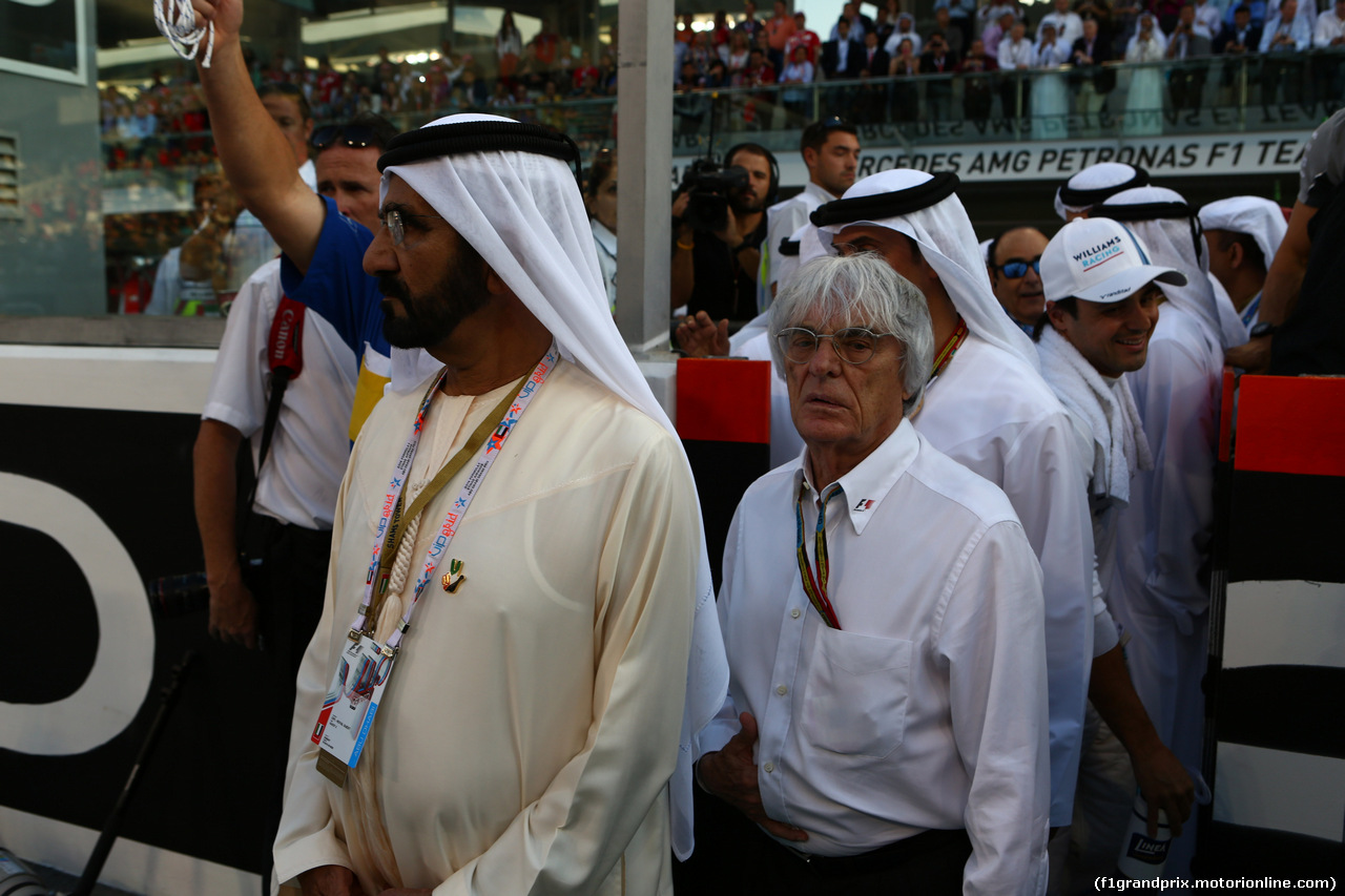 GP ABU DHABI, 23.11.2014- Gara, Bernie Ecclestone (GBR), President e CEO of FOM