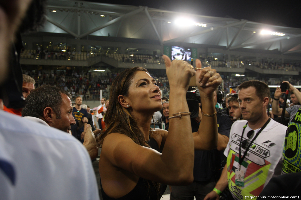 GP ABU DHABI, 23.11.2014- Gara, Nicole Scherzinger (USA), girlfriend of Lewis Hamilton (GBR)