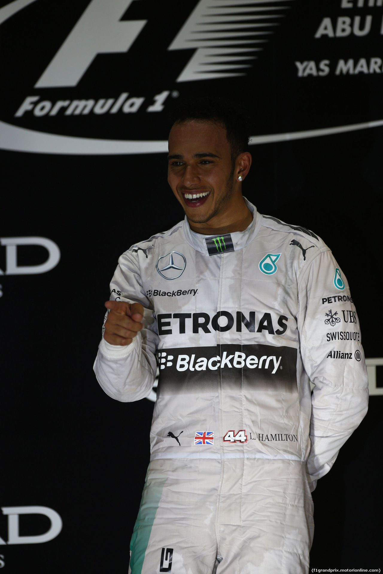 GP ABU DHABI, 23.11.2014- Gara, Lewis Hamilton (GBR) Mercedes AMG F1 W05 vincitore e World Champion F1 2014