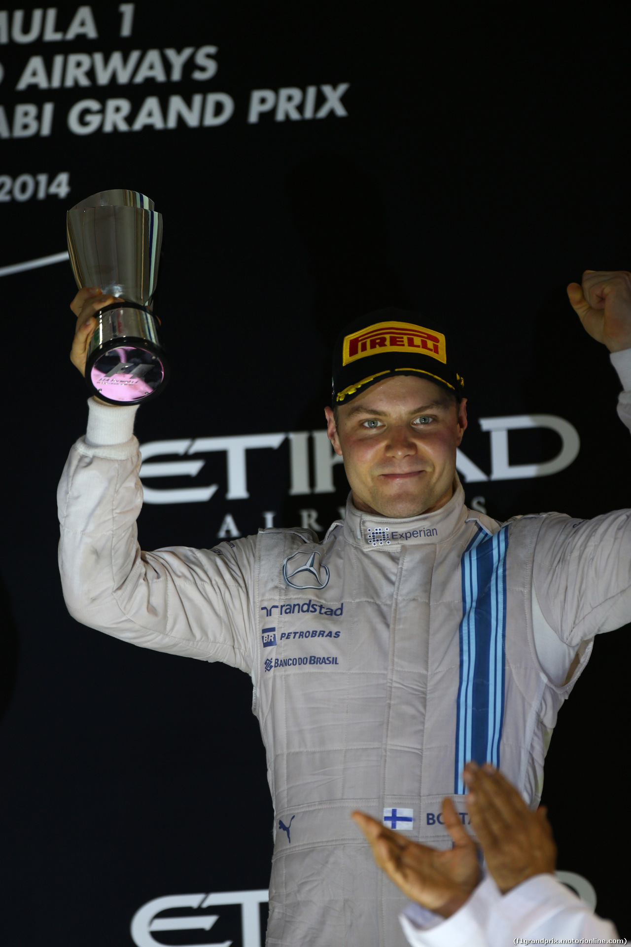 GP ABU DHABI, 23.11.2014- Gara, terzo Valtteri Bottas (FIN) Williams F1 Team FW36