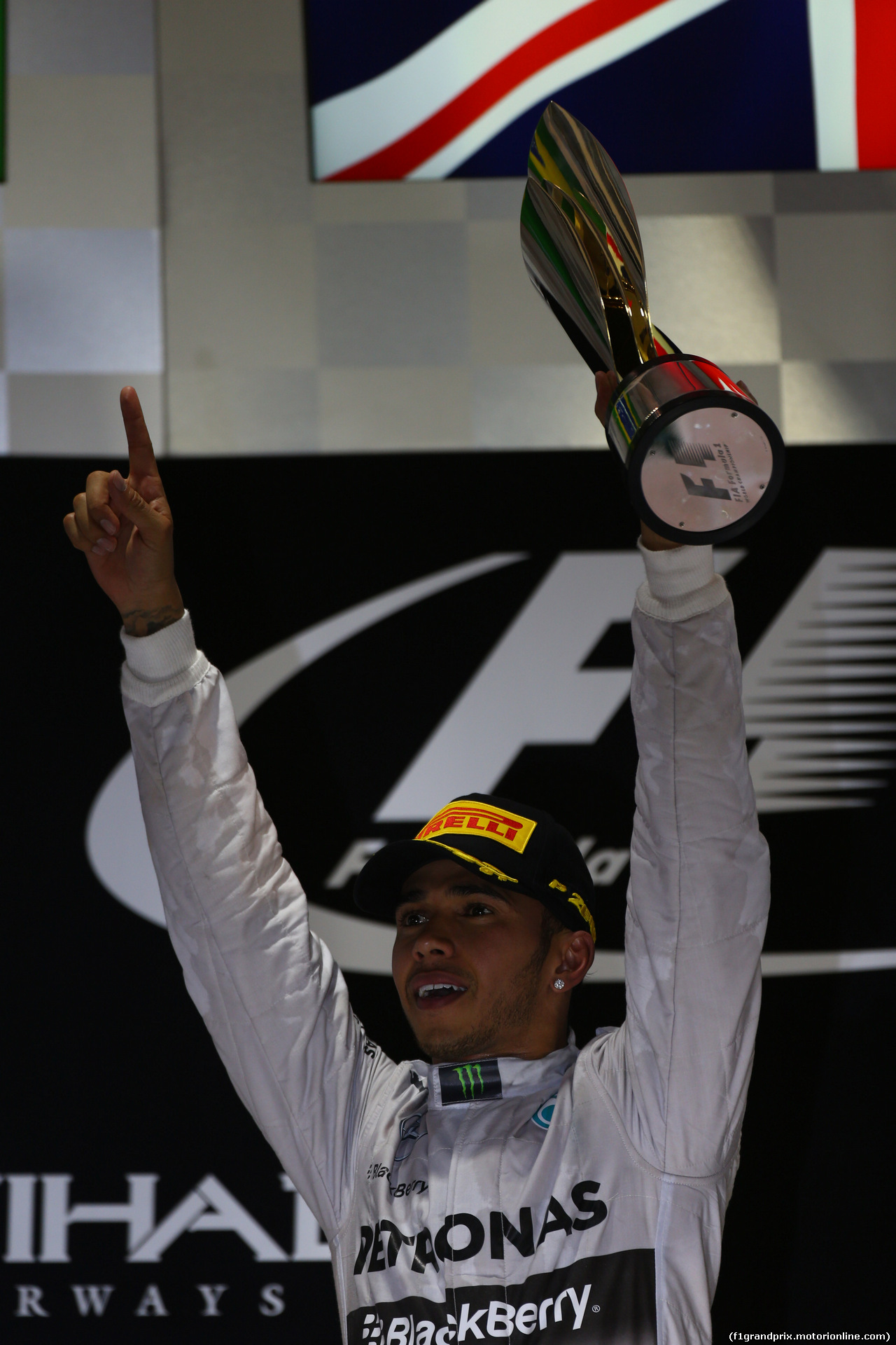 GP ABU DHABI, 23.11.2014- Gara, Lewis Hamilton (GBR) Mercedes AMG F1 W05 vincitore e World Champion F1 2014
