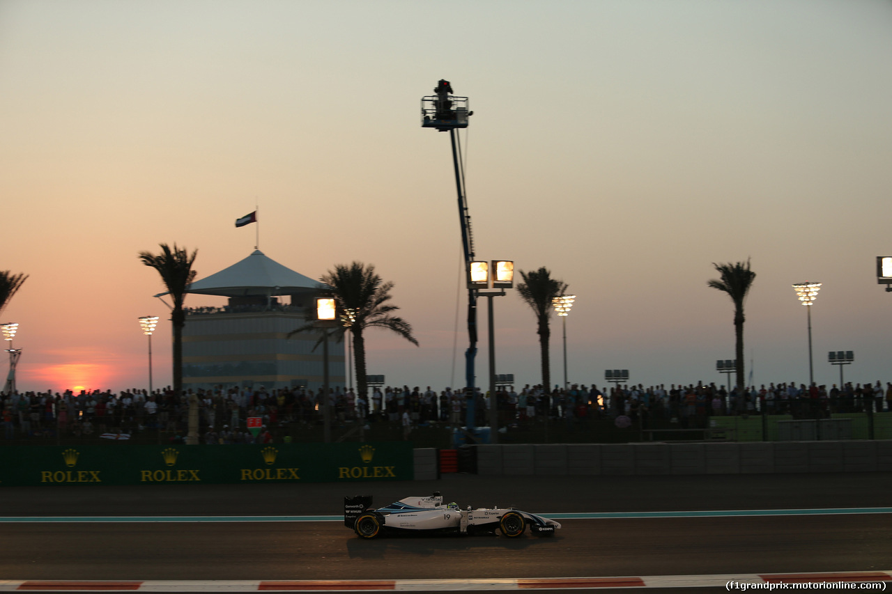 GP ABU DHABI, 23.11.2014- Gara, Felipe Massa (BRA) Williams F1 Team FW36