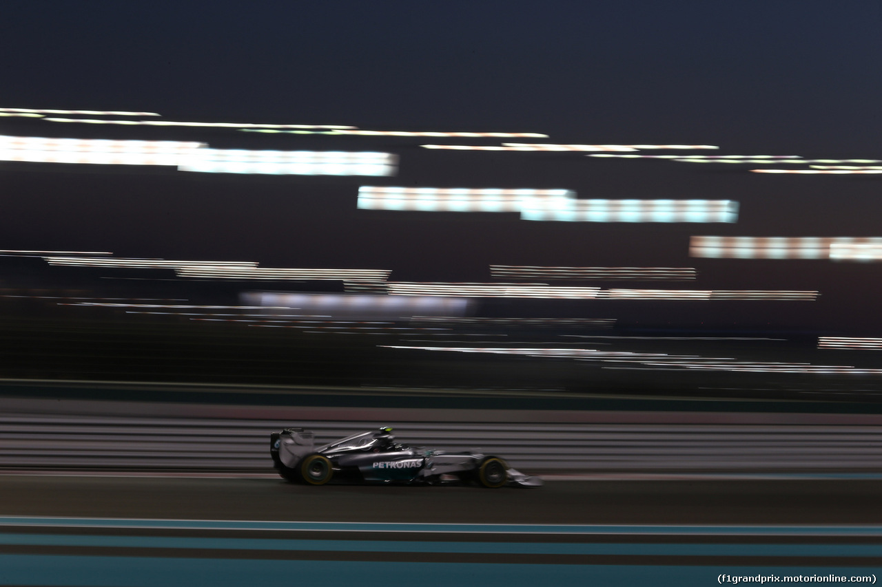 GP ABU DHABI, 23.11.2014- Gara, Nico Rosberg (GER) Mercedes AMG F1 W05