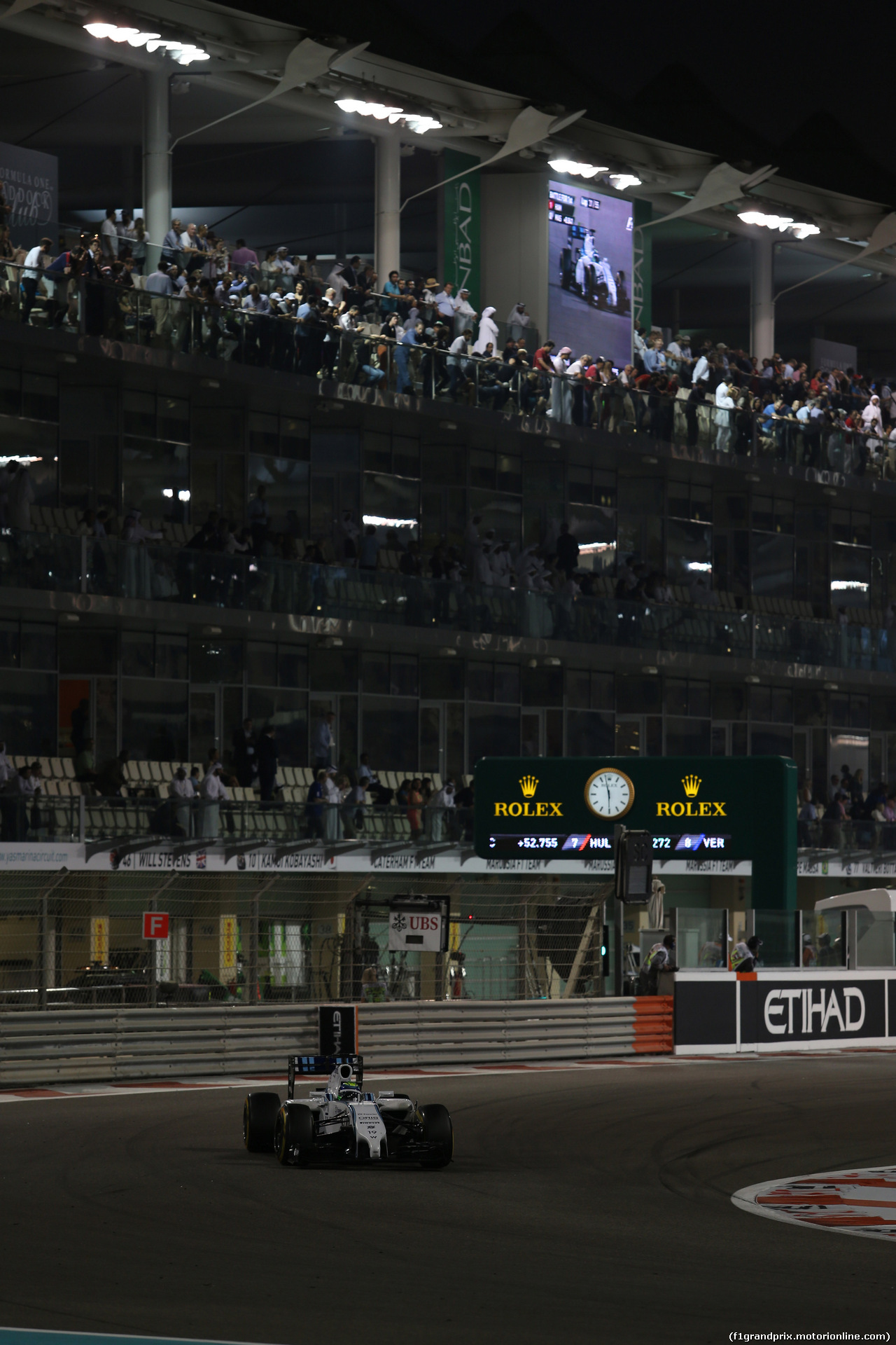 GP ABU DHABI, 23.11.2014- Gara, Felipe Massa (BRA) Williams F1 Team FW36