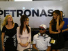 GP ABU DHABI, 23.11.2014- Gara, Nicolas Hamilton, brother of Lewis Hamilton (GBR) Mercedes AMG F1 W05 e Nicole Scherzinger (USA), girlfriend of Lewis Hamilton (GBR)