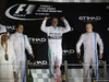 GP ABU DHABI, 23.11.2014- Gara, Lewis Hamilton (GBR) Mercedes AMG F1 W05 vincitore e Champion F1 2014, secondo Felipe Massa (BRA) Williams F1 Team FW36 e terzo Valtteri Bottas (FIN) Williams F1 Team FW36