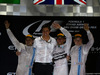 GP ABU DHABI, 23.11.2014- Gara, secondo Felipe Massa (BRA) Williams F1 Team FW36, Toto Wolff (GER) Mercedes AMG F1 Shareholder e Executive Director, Lewis Hamilton (GBR) Mercedes AMG F1 W05 vincitore e f1 world champion 2014 e terzo Valtteri Bottas (FIN) Williams F1 Team FW36