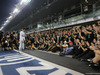 GP ABU DHABI, 23.11.2014- Gara, Festeggiamenti, Lewis Hamilton (GBR) Mercedes AMG F1 W05 F1 World Champion 2014 e secondo Nico Rosberg (GER) Mercedes AMG F1 W05