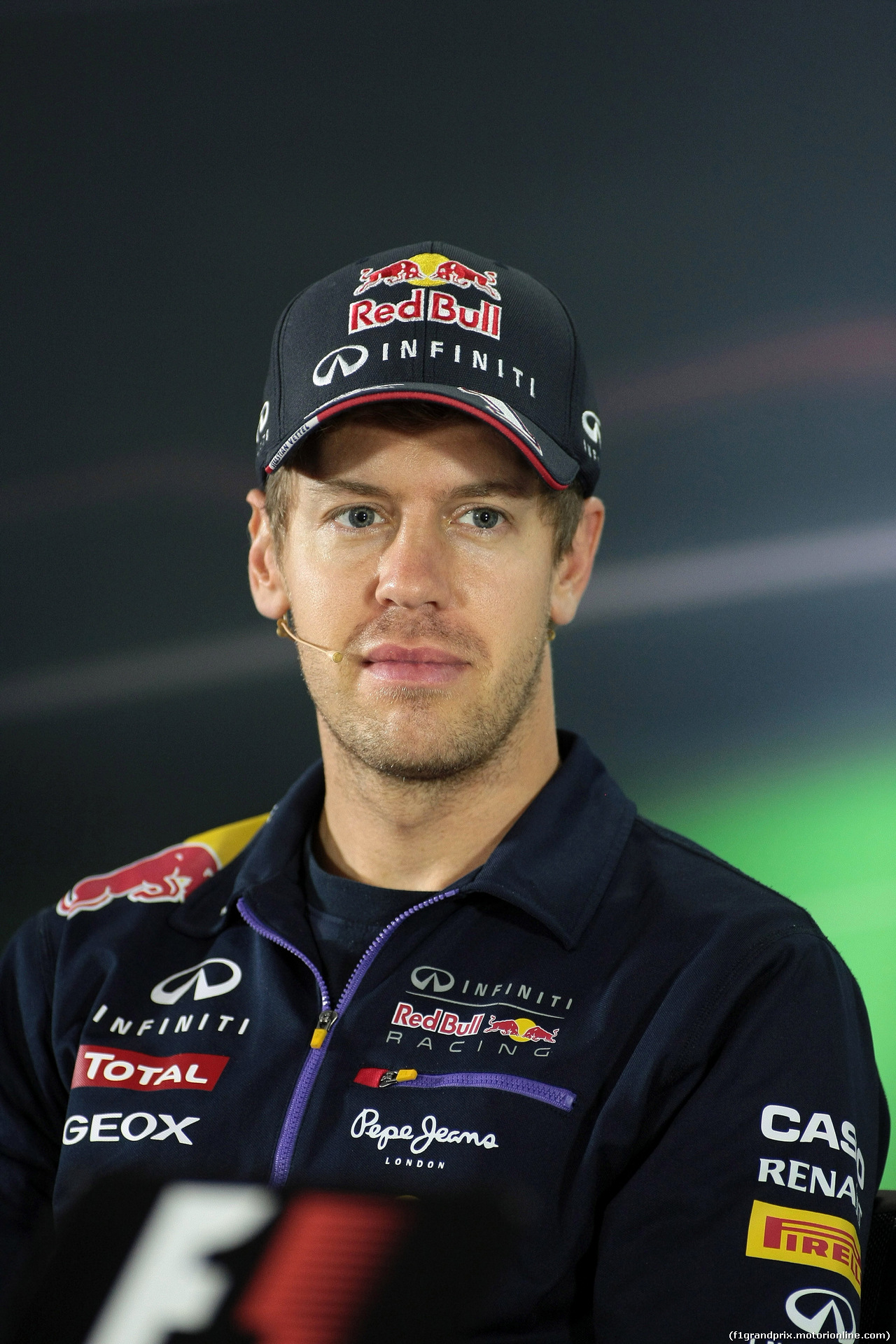 GP ABU DHABI, 20.11.14- Conferenza Stampa, Sebastian Vettel (GER) Red Bull Racing RB10