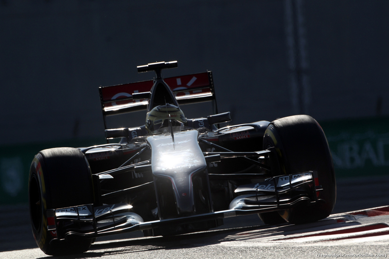 GP ABU DHABI, 22.11.2014 - Prove Libere 3, Esteban Gutierrez (MEX), Sauber F1 Team C33