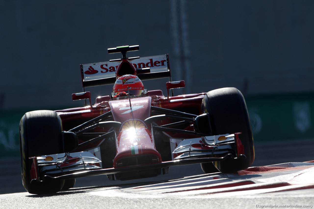 GP ABU DHABI, 22.11.2014 - Prove Libere 3, Kimi Raikkonen (FIN) Ferrari F14-T