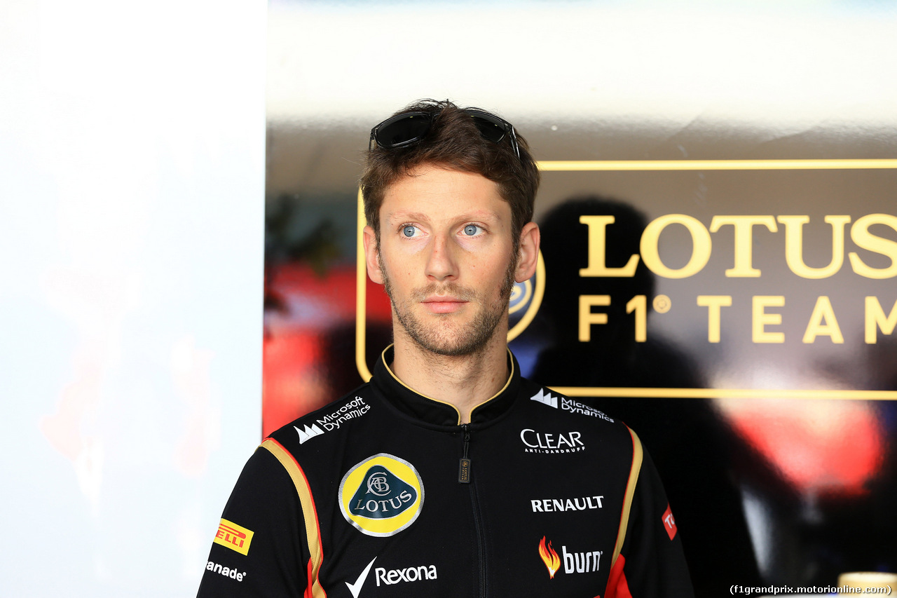 GP ABU DHABI, 22.11.2014 - Prove Libere 3, Romain Grosjean (FRA) Lotus F1 Team E22