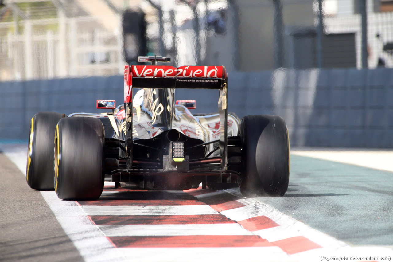 GP ABU DHABI, 22.1.2014 - Free practice 3, Romain Grosjean (FRA) Lotus F1 Team E22