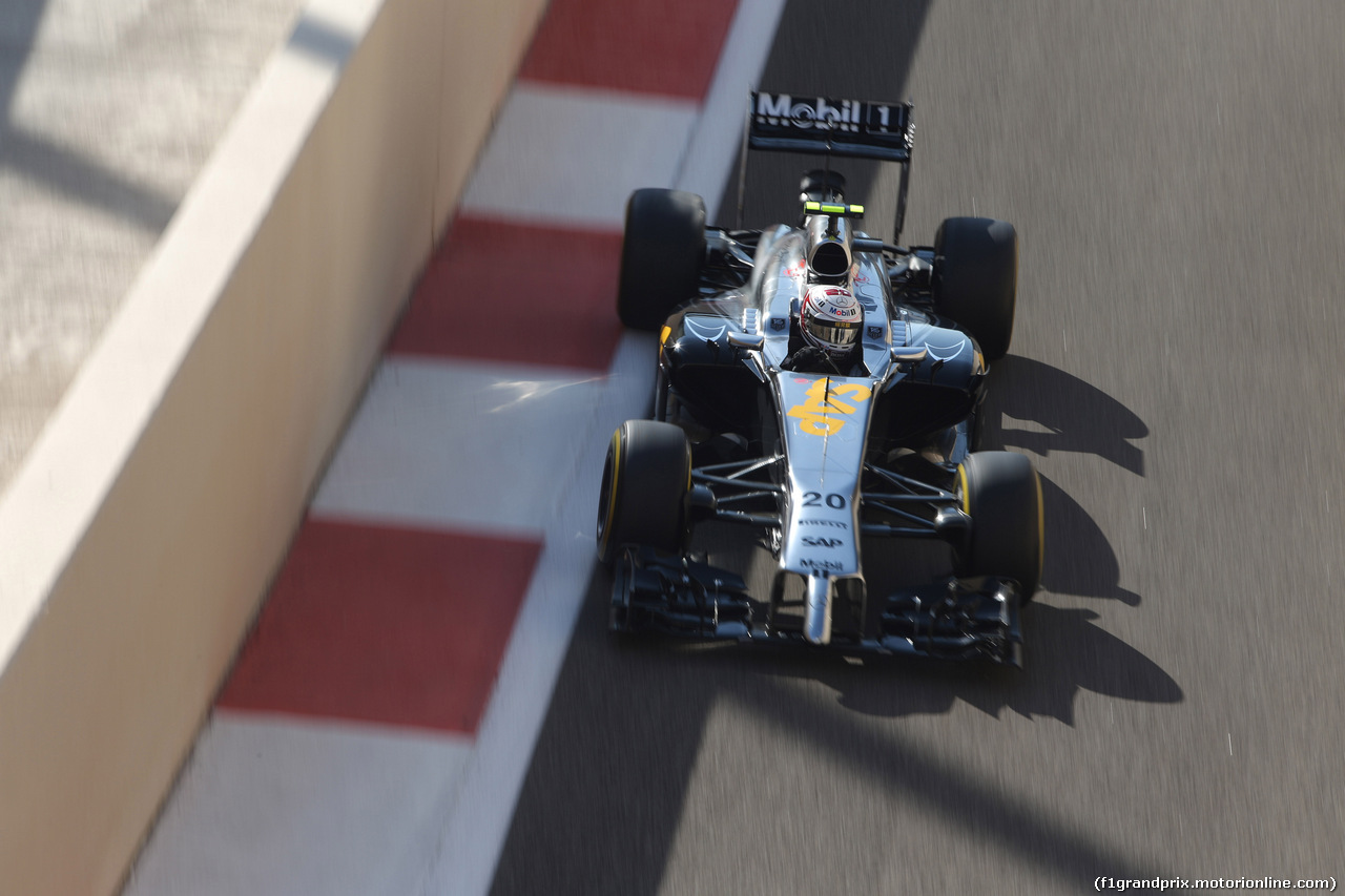 GP ABU DHABI, 22.1.2014 - Free practice 3, Kevin Magnussen (DEN) McLaren Mercedes MP4-29