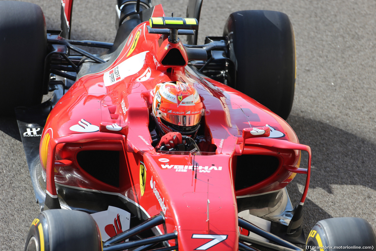 GP ABU DHABI, 22.1.2014 - Free practice 3, Kimi Raikkonen (FIN) Ferrari F14-T