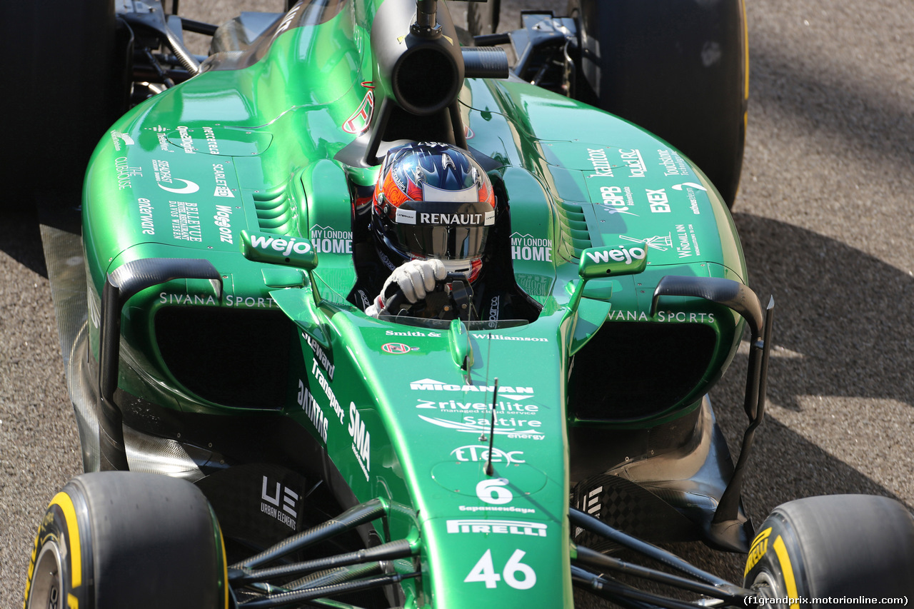 GP ABU DHABI, 22.11.2014 - Free practice 3, Will Stevens (GBR) Caterham F1 Team