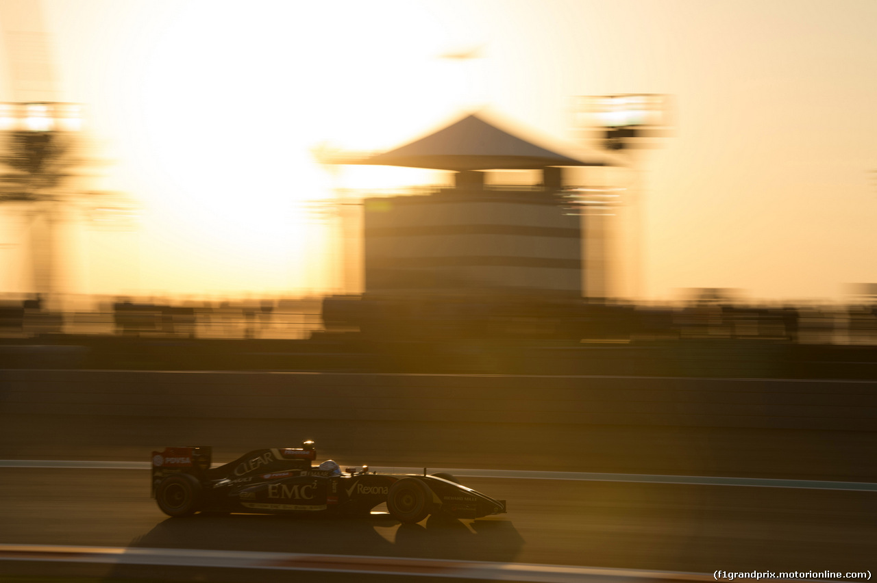 GP ABU DHABI, 22.11.2014 - Qualifiche, Romain Grosjean (FRA) Lotus F1 Team E22