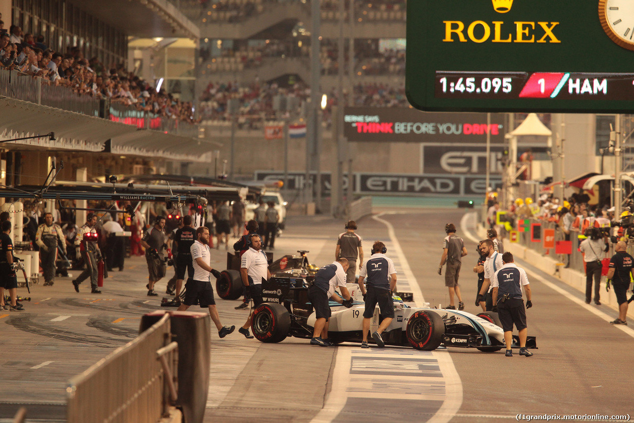 GP ABU DHABI, 22.11.2014 - Qualifiche, Felipe Massa (BRA) Williams F1 Team FW36