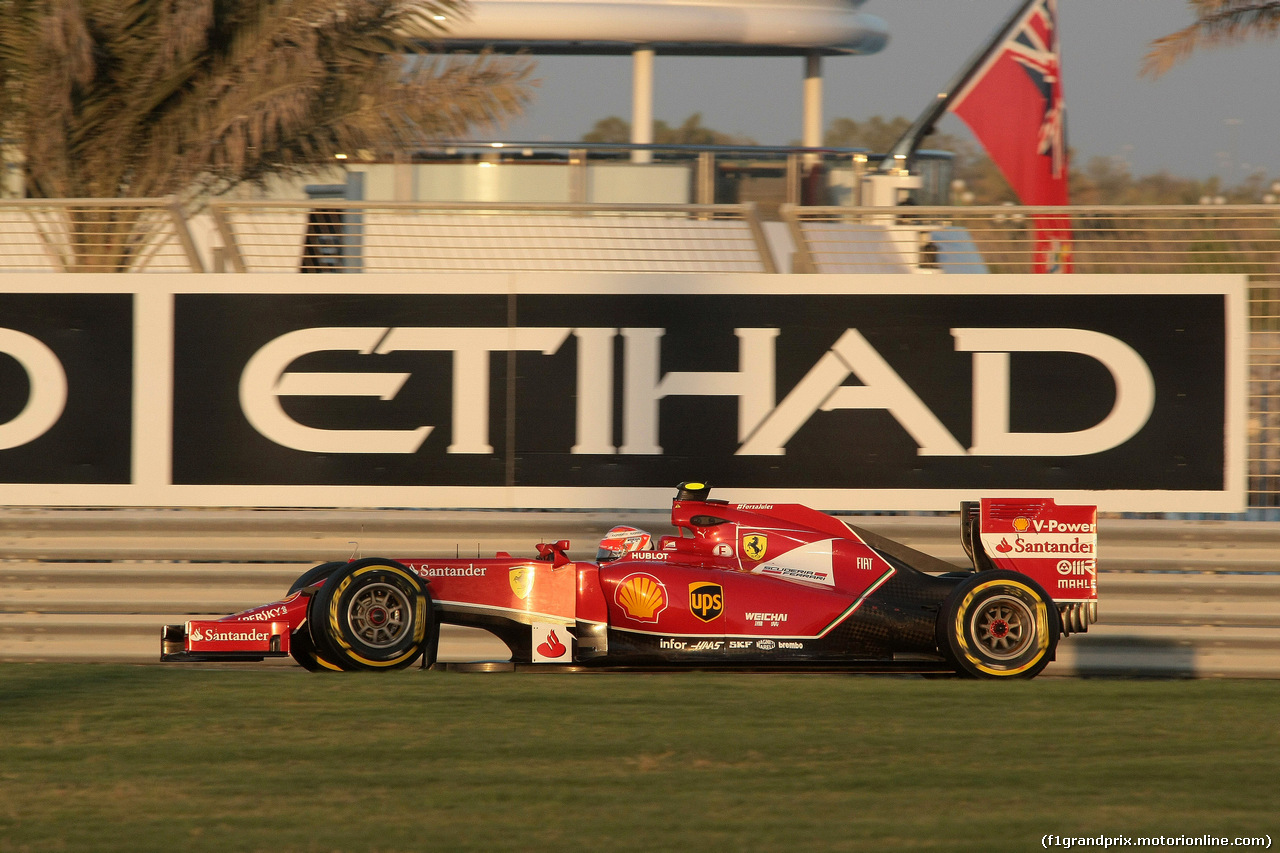 GP ABU DHABI, 22.11.2014 - Qualifiche, Kimi Raikkonen (FIN) Ferrari F14-T