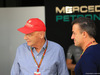GP ABU DHABI, 22.11.2014 - Free Practice 3, Nikki Lauda (AU), Mercedes e Jean Alesi (FRA)