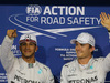 GP ABU DHABI, 22.11.2014 - Qualifiche, 1st position Nico Rosberg (GER), Mercedes AMG F1 W05, secondo Lewis Hamilton (GBR) Mercedes AMG F1 W05