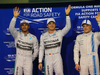 GP ABU DHABI, 22.11.2014 - Qualifiche, secondo Lewis Hamilton (GBR) Mercedes AMG F1 W05, Nico Rosberg (GER), Mercedes AMG F1 W05 pole position e terzo Valtteri Bottas (FIN) Williams F1 Team FW36