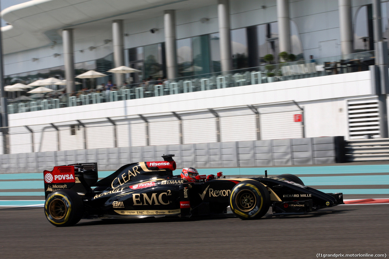 GP ABU DHABI, 21.11.2014 - Prove Libere 1, Esteban Ocon (FRA), Test Driver Lotus F1 Team