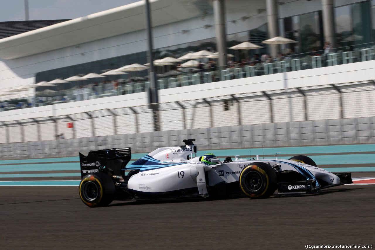 GP ABU DHABI, 21.11.2014 - Prove Libere 1, Felipe Massa (BRA) Williams F1 Team FW36