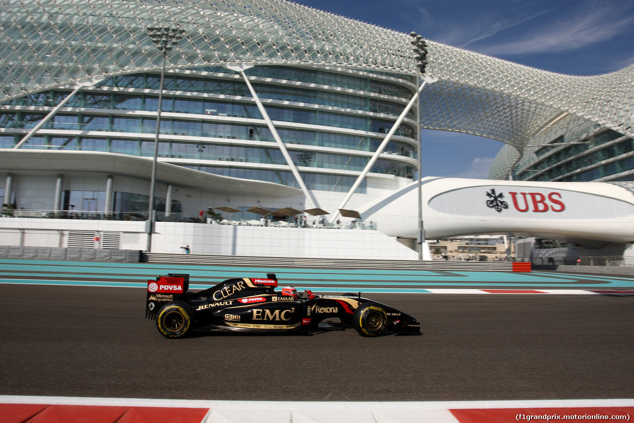 GP ABU DHABI, 21.11.2014 - Prove Libere 1, Esteban Ocon (FRA), Test Driver Lotus F1 Team